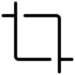 Crop SVG Icon